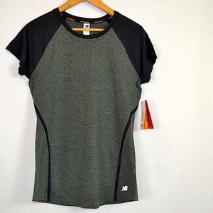 NWT🔥Trinamic Short Sleeve Quick Dry Perforated Fitted Athletic Top - Large